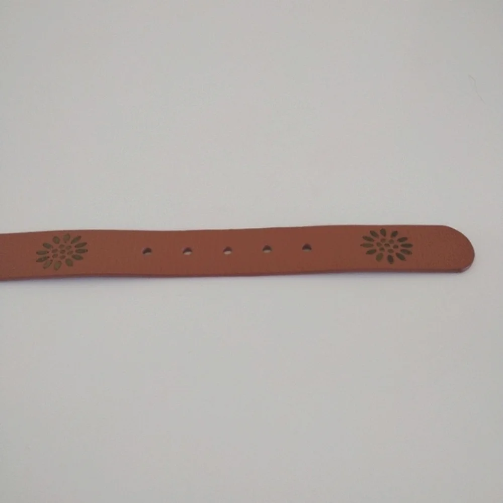 *Linea Pelle metal accented leather belt M